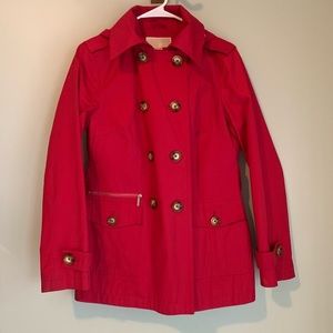 Michael Kors Red Rain Jacket